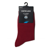 Effen heren sok Wijnrood katoen